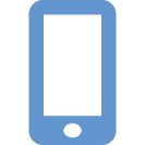 mobile bleu