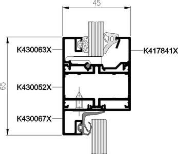 MB45-OFFICE Coupe profil